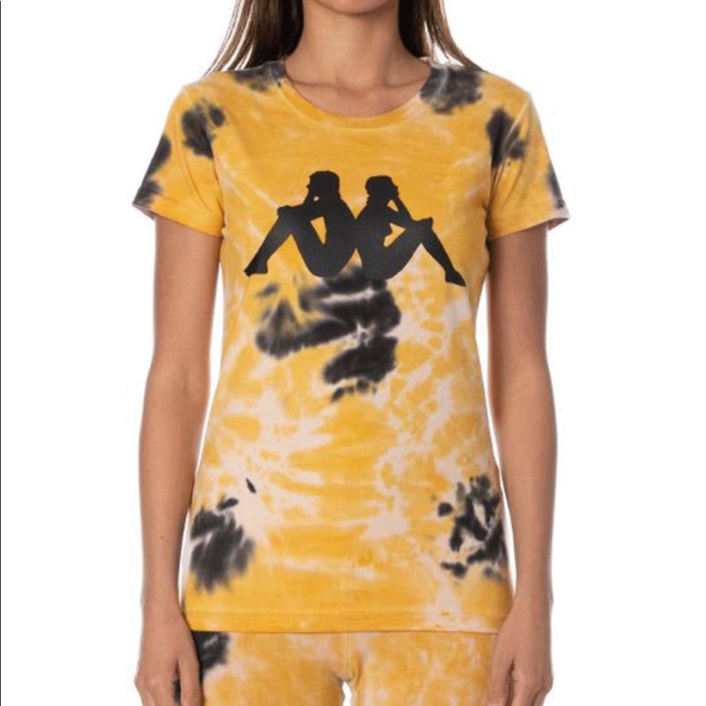 Kappa Tie Dye Tee Yellow Small